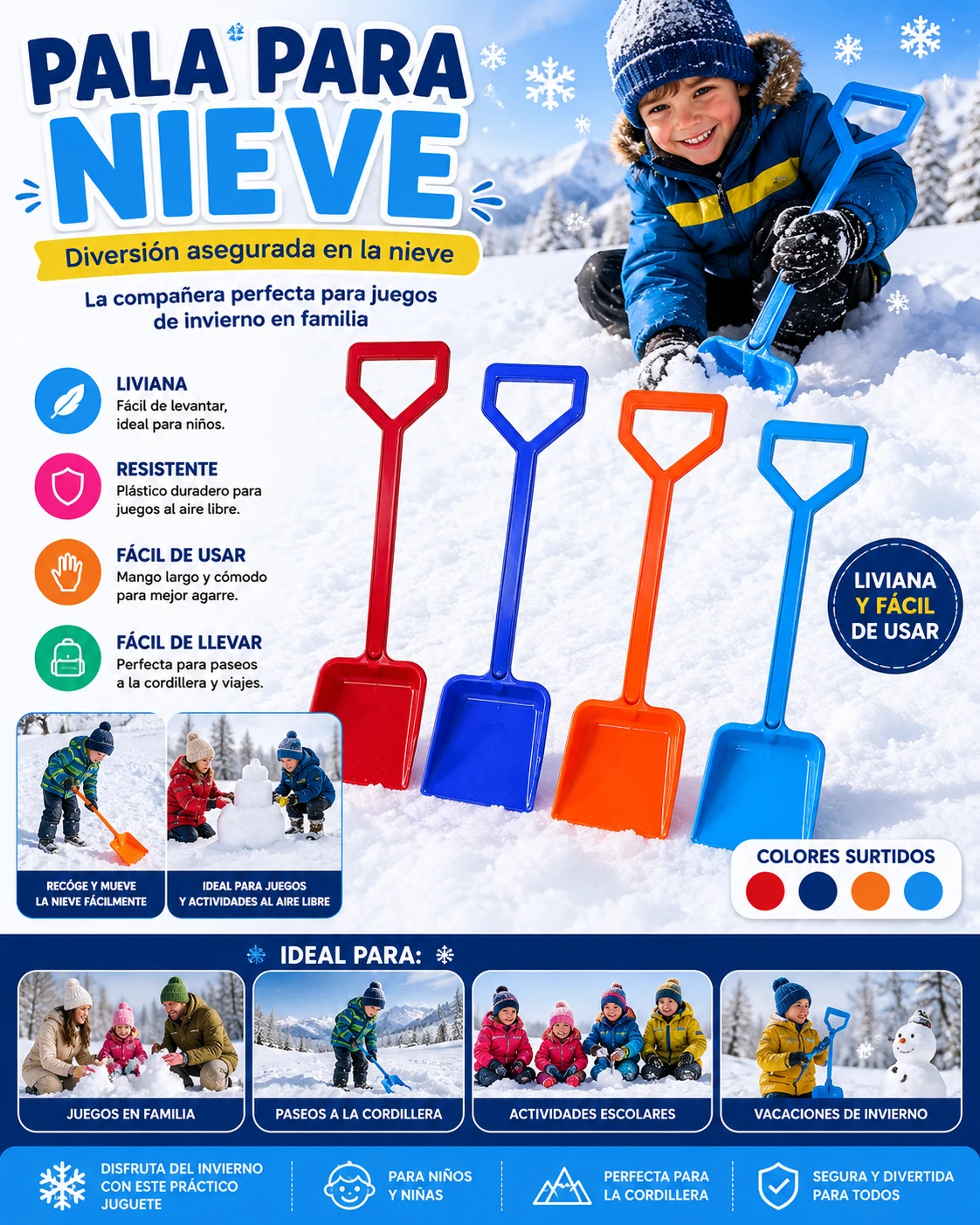 Pala para Nieve para nieve familiar en Chile - TODOMAX.CL