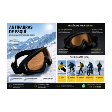 Antiparra Ski Adulto Clasico para nieve recreativa en Chile - TODOMAX.CL