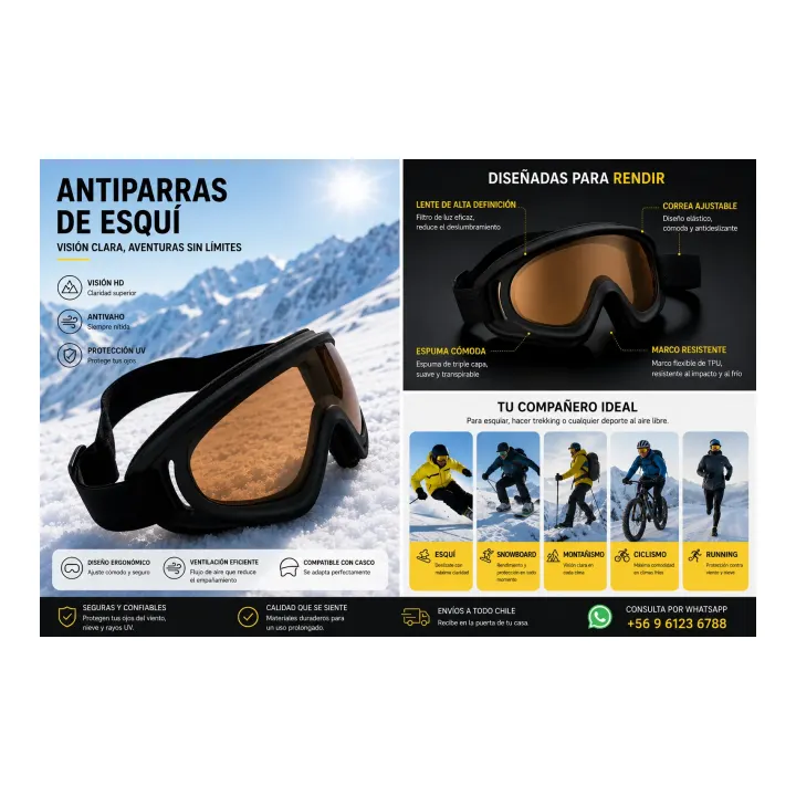 Antiparra Ski Adulto para nieve recreativa en Chile - TODOMAX.CL