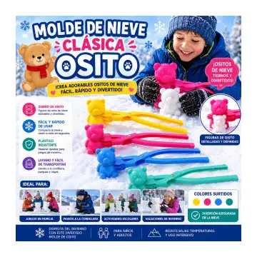Molde de Nieve Clásica Osito para nieve familiar en Chile - TODOMAX.CL