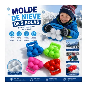 Molde de Nieve De 5 Bolas Para familiar disponible en TODOMAX.CL