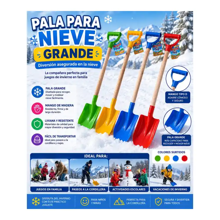 Pala para Nieve Grande para nieve familiar en Chile - TODOMAX.CL